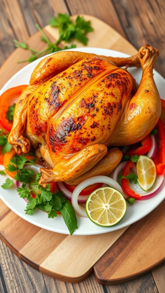 Zesty Lime and Cilantro Roasted Chicken