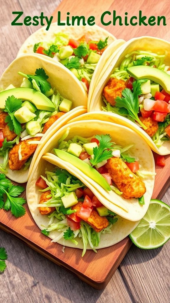 Zesty Lime Chicken Tacos  