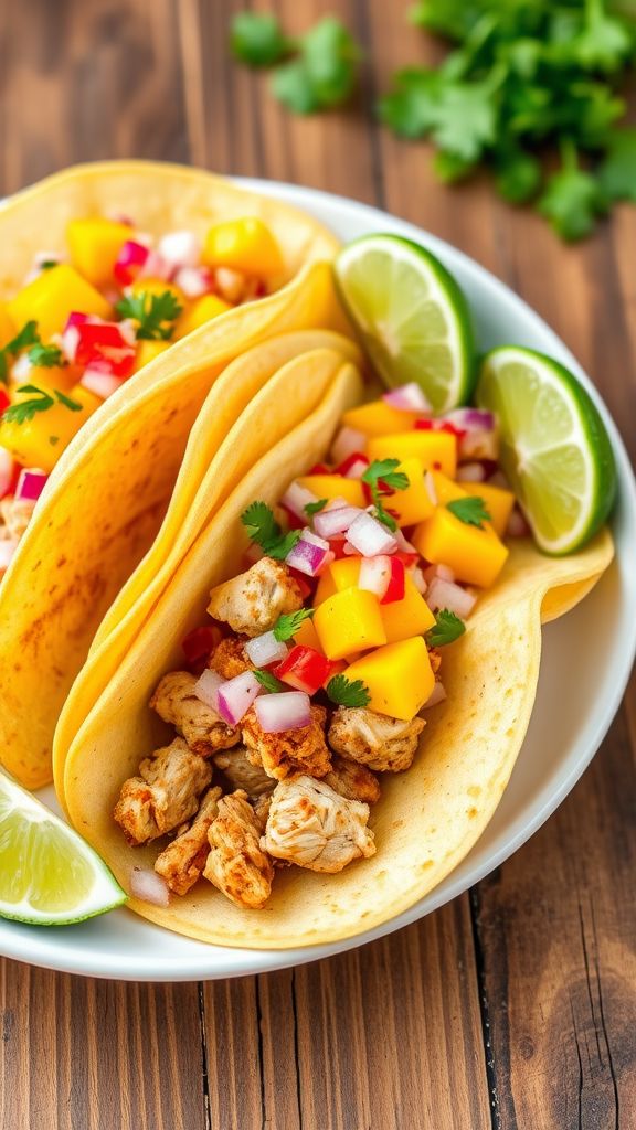 Zesty Mango Chicken Tacos