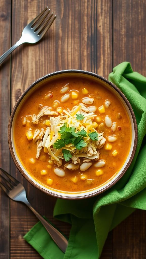 Zesty Pumpkin White Chicken Chili  