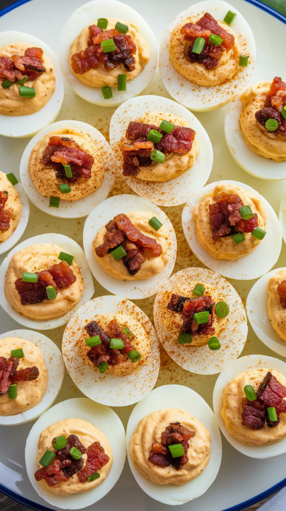 Bacon Ranch Deviled Eggs