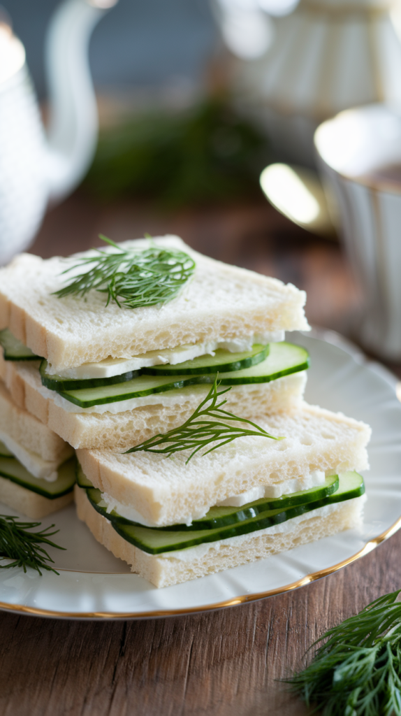 Cucumber and Dill Tea Sandwiches