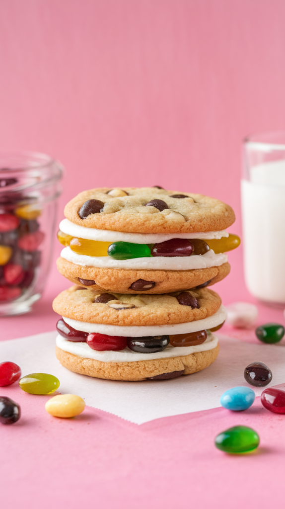 Jelly Bean Cookie Sandwiches