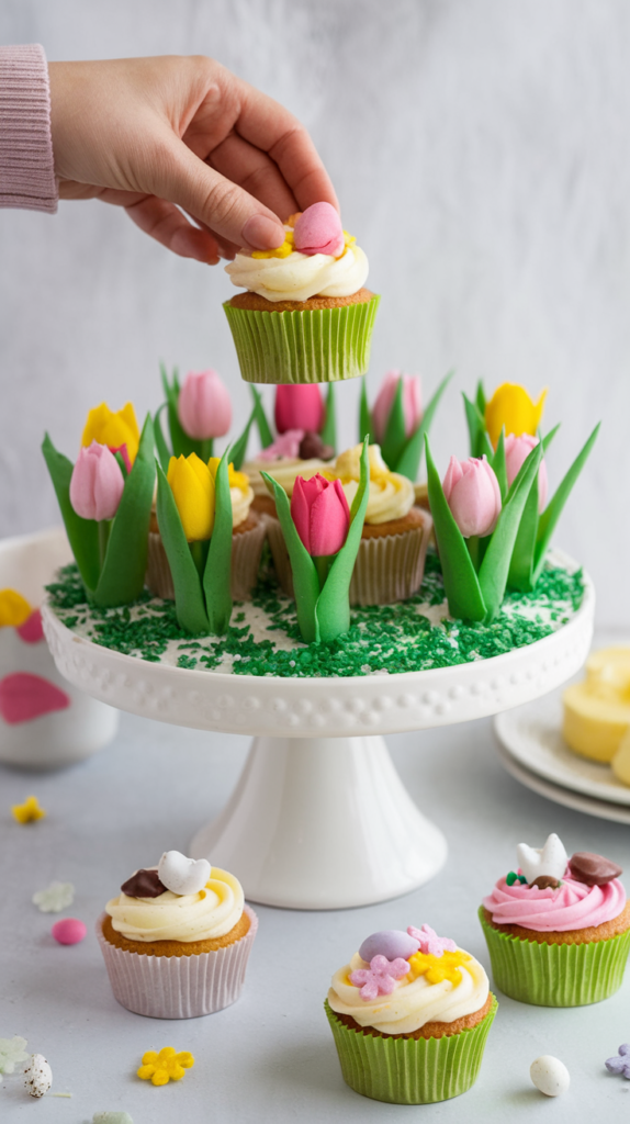 Tulip Cupcake Garden