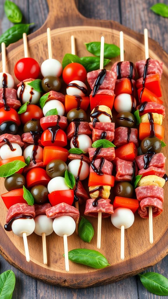 Antipasto Skewers with a Twist