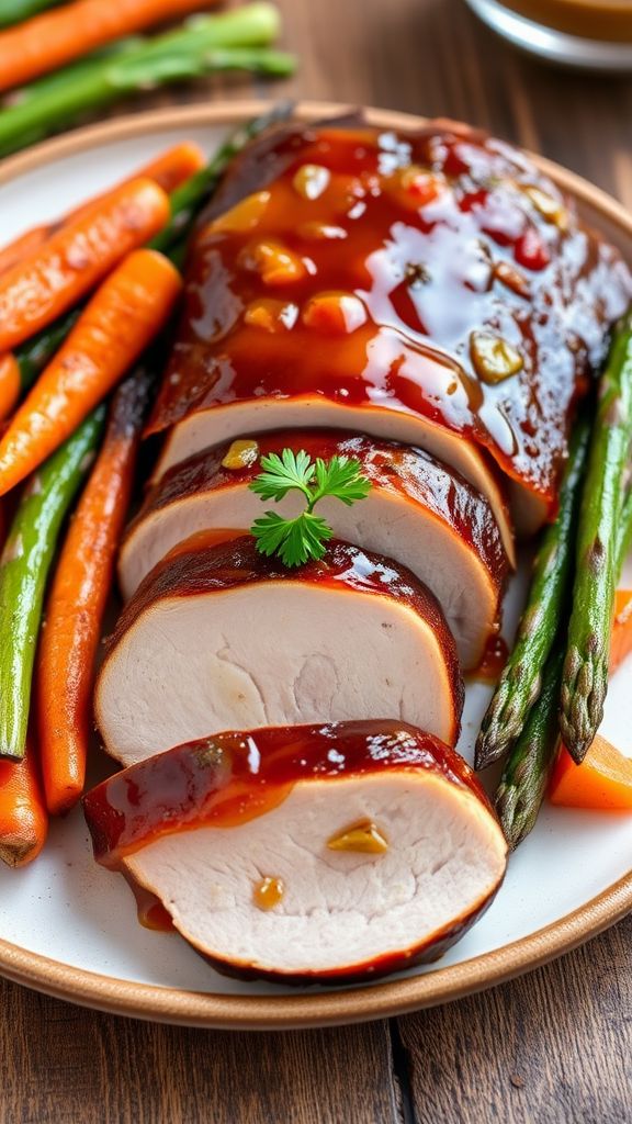 Apricot Glazed Pork Tenderloin  