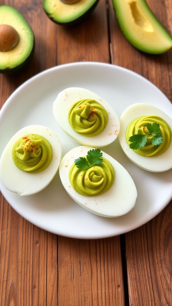 Avocado Deviled Eggs  