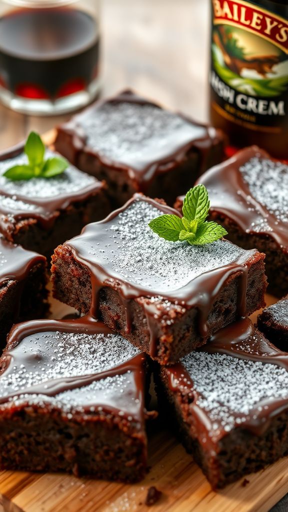 Bailey's Irish Cream Brownies  