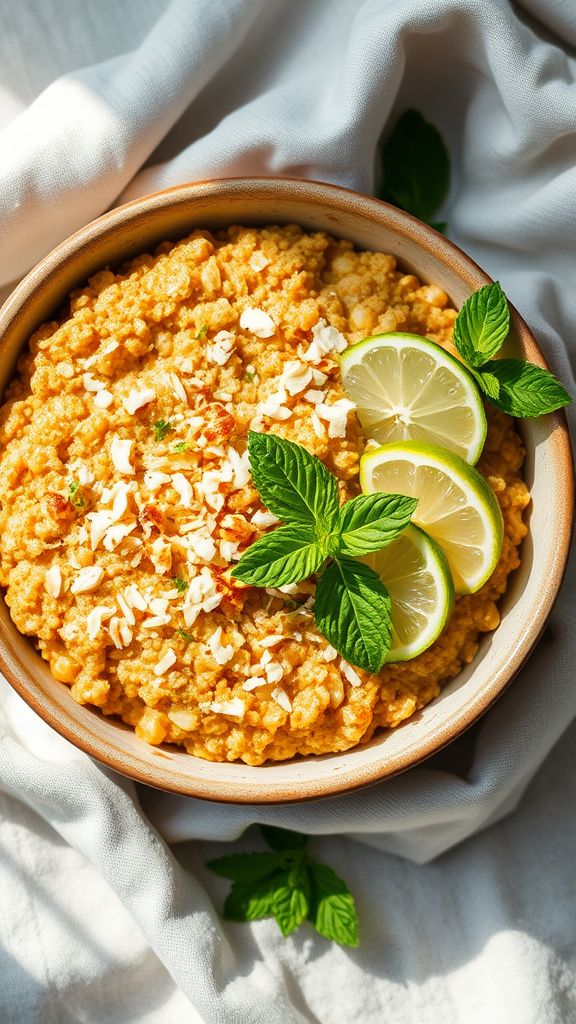 Baked Coconut Lime Oatmeal  