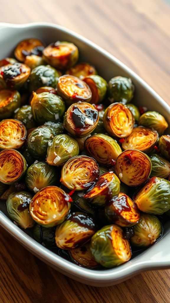 Balsamic Glazed Brussels Sprouts  