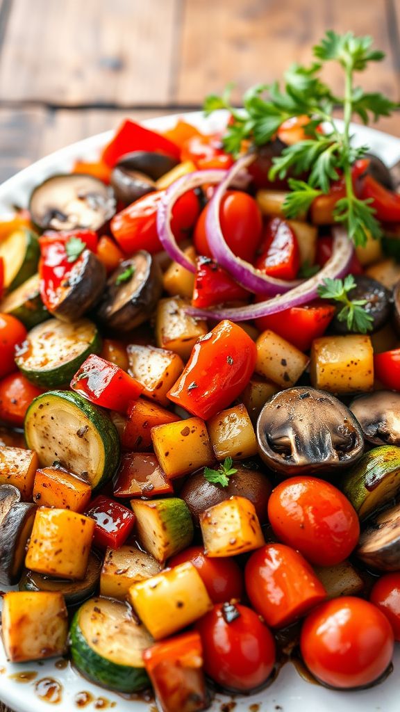 Balsamic Roasted Vegetable Medley  