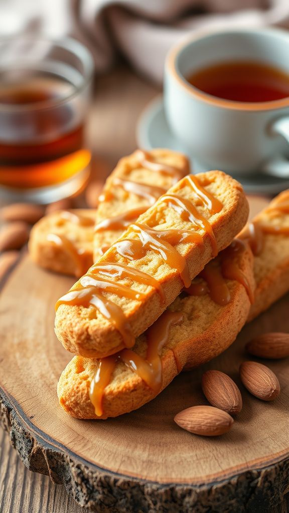 Biscotti with Irish Whiskey Glaze  