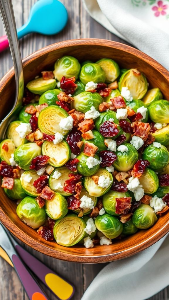 Brussels Sprouts and Bacon Salad  