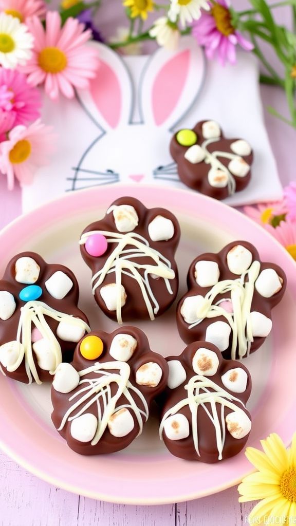 Bunny Paw Chocolate Clusters  