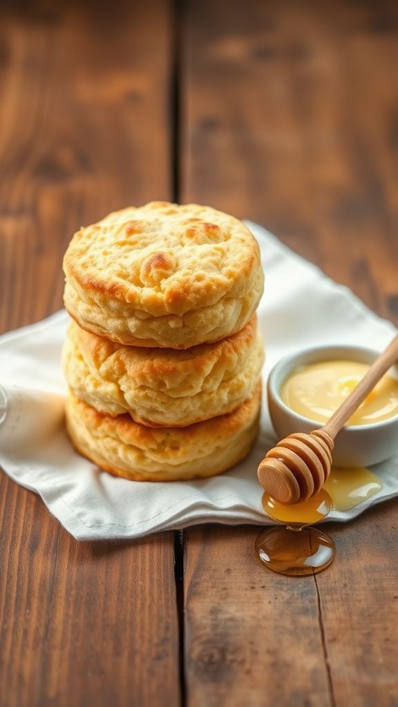 Buttermilk Biscuits with Honey Butter  