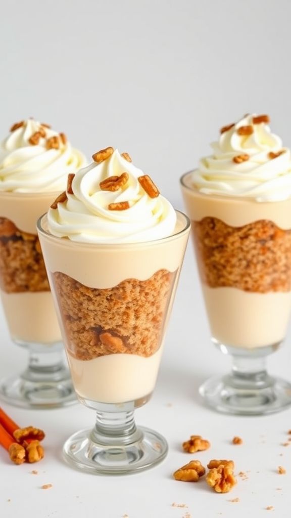 Carrot Cake Pudding Parfaits  