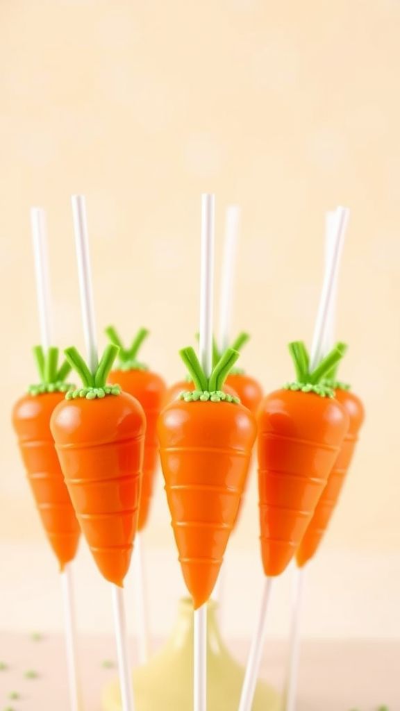 Carrot-Shaped Cake Pops  