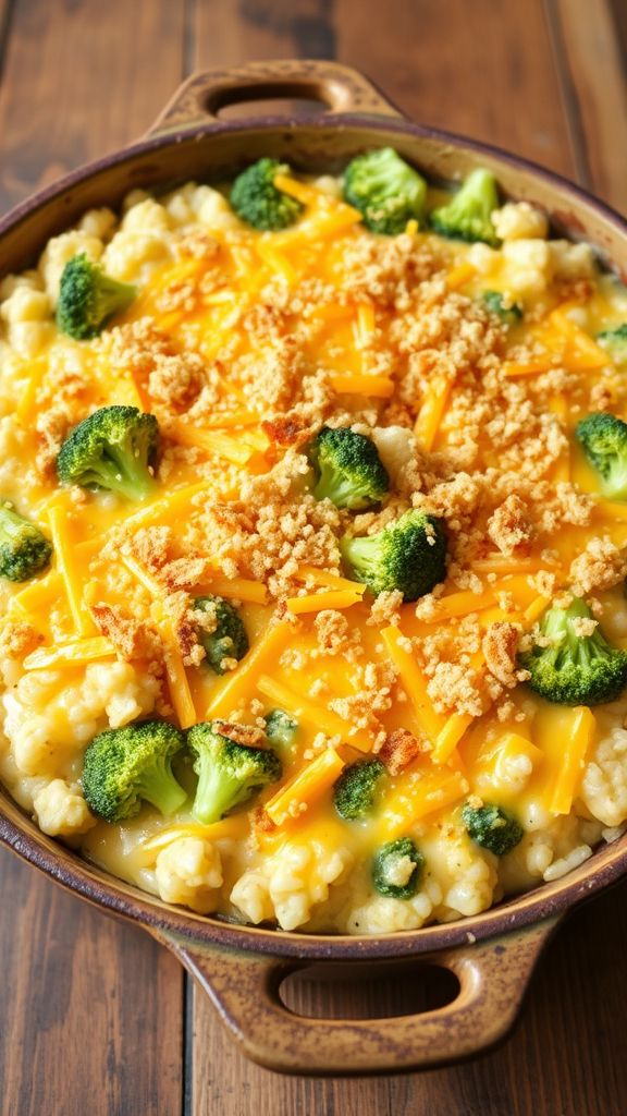 Cheesy Broccoli and Rice Casserole  