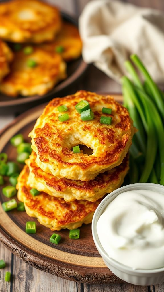 Cheesy Colcannon Potato Cakes