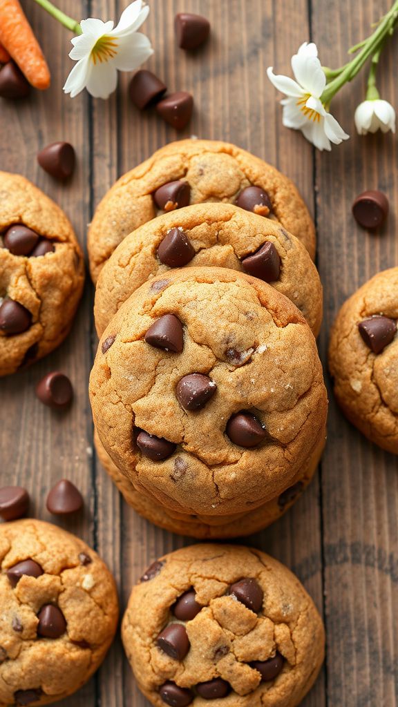 Chewy Chocolate Carrot Cookies  