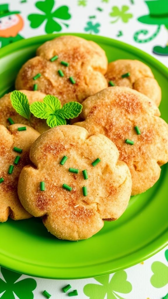 Cinnamon Sugar Leprechaun Cookies  