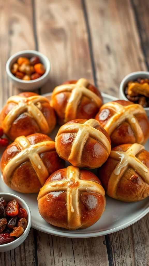 Classic Spiced Hot Cross Buns  