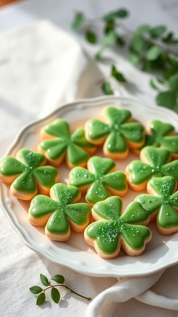 Clover-Shaped Sugar Cookies