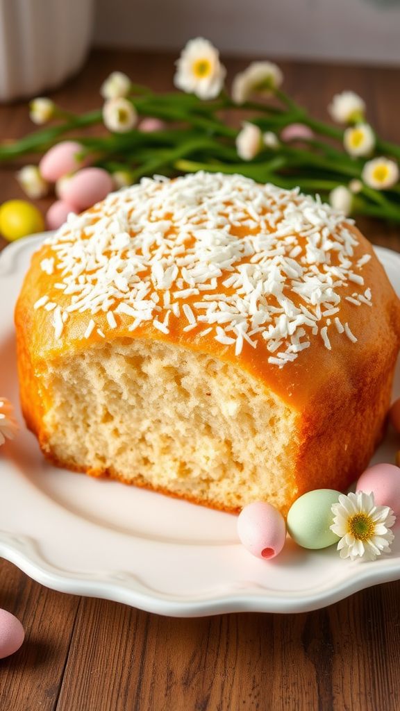 Coconut Cream Easter Bread