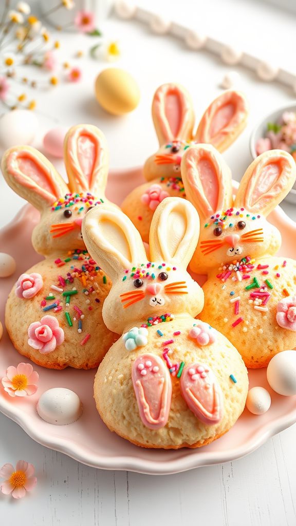 Colorful Bunny Scones  