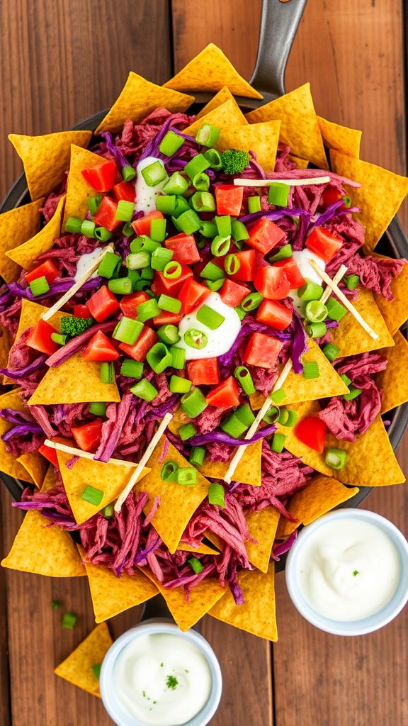 Corned Beef and Cabbage Nachos