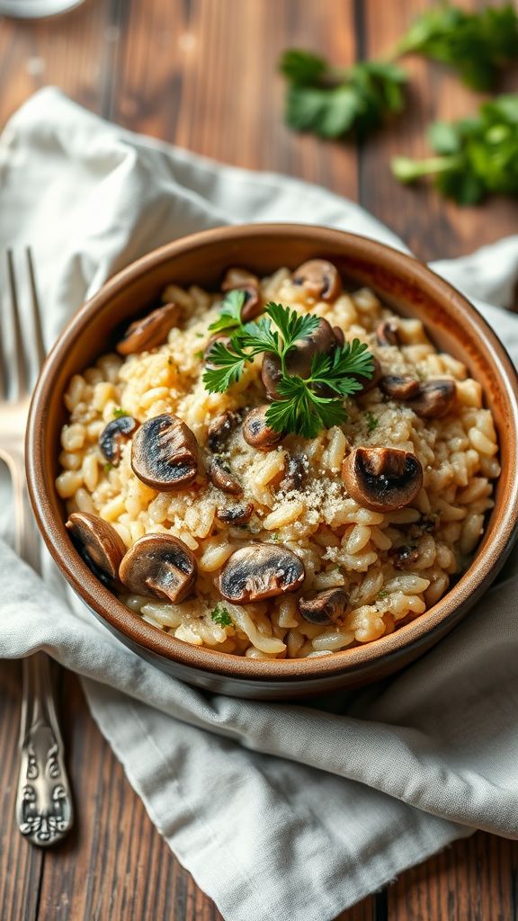 Creamy Mushroom Risotto  