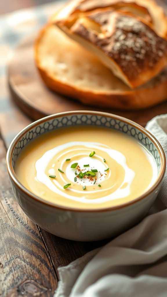 Creamy Potato and Leek Soup  