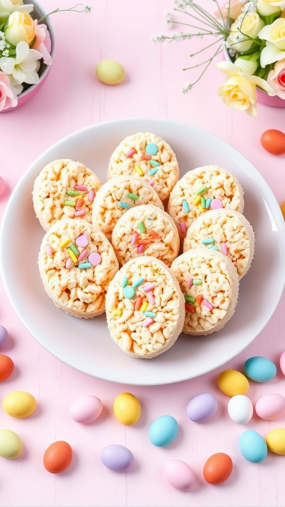 Easter Egg Rice Krispie Treats  