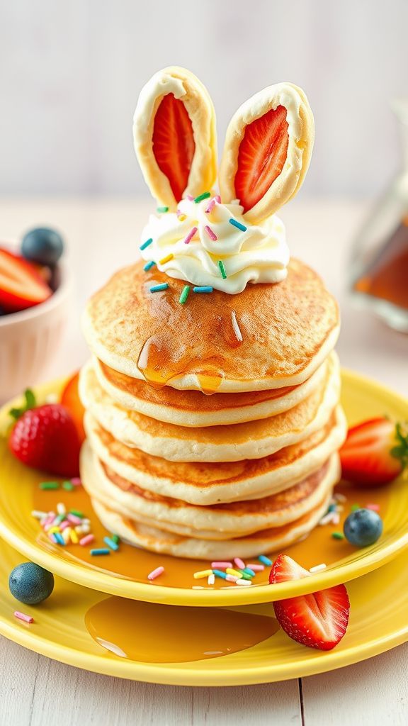 Fluffy Bunny Pancakes  