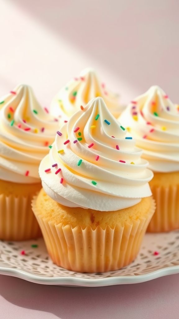 Fluffy Cloud Cupcakes