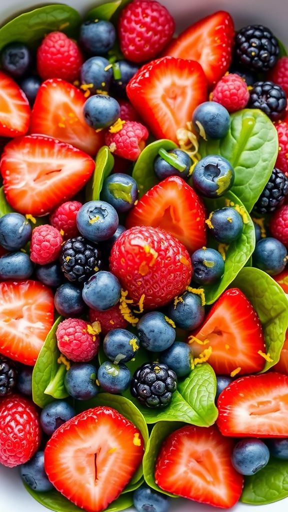 Fresh Berry Salad with Citrus Dressing  