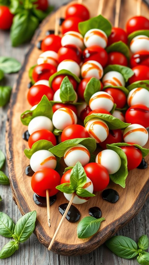 Fresh Caprese Salad Skewers  