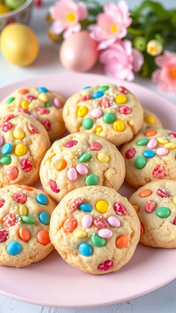 Fruity Pebble Easter Cookies  