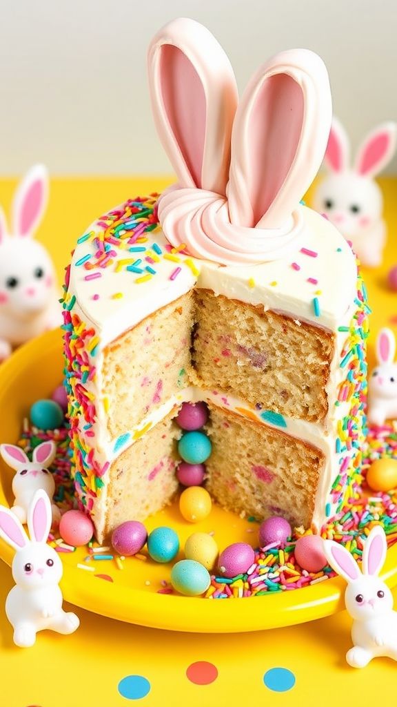 Funfetti Bunny Surprise Cake  