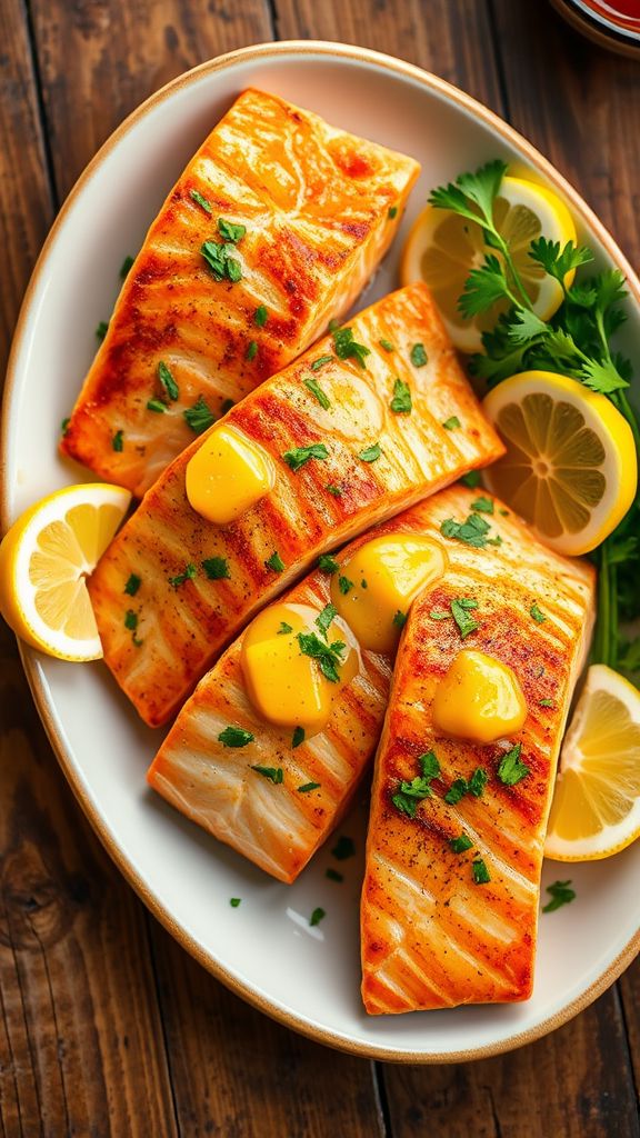 Garlic Butter Seared Salmon  