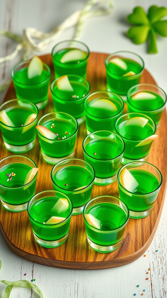 Green Apple Jello Shots  