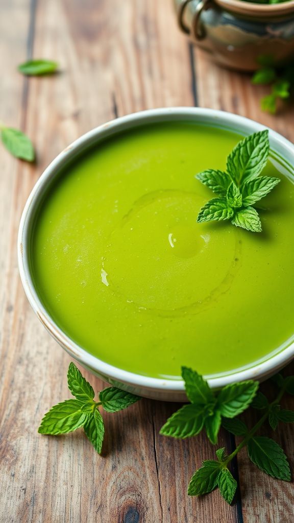 Green Pea and Mint Soup  