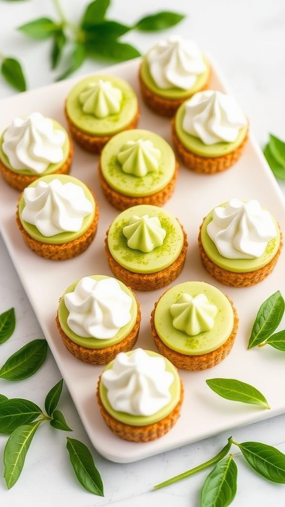 Green Tea Cheesecake Bites