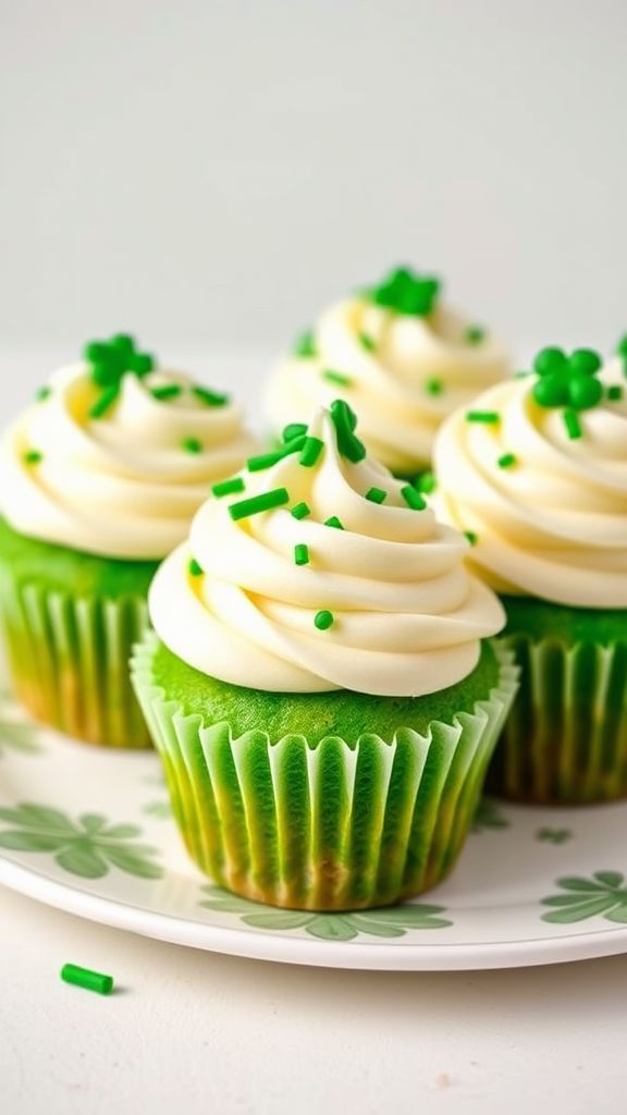 Green Velvet Mini Cupcakes  