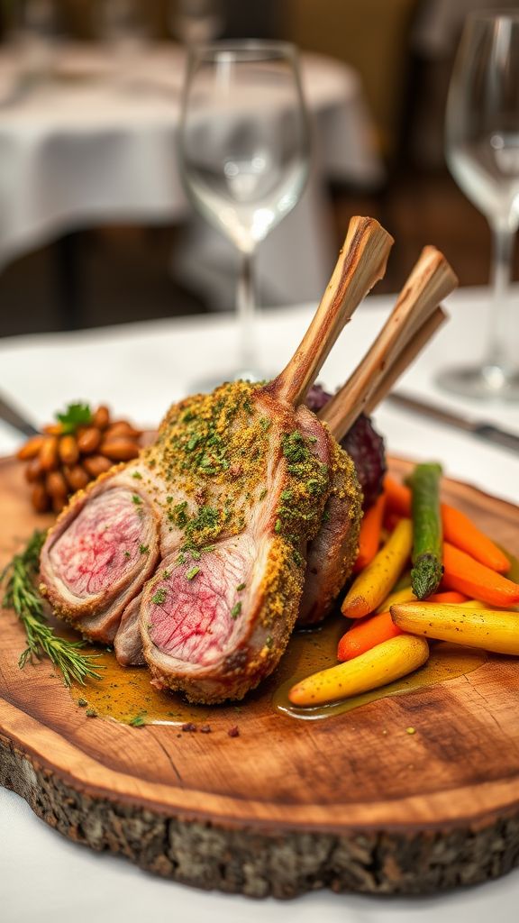 Herb-Crusted Rack of Lamb  