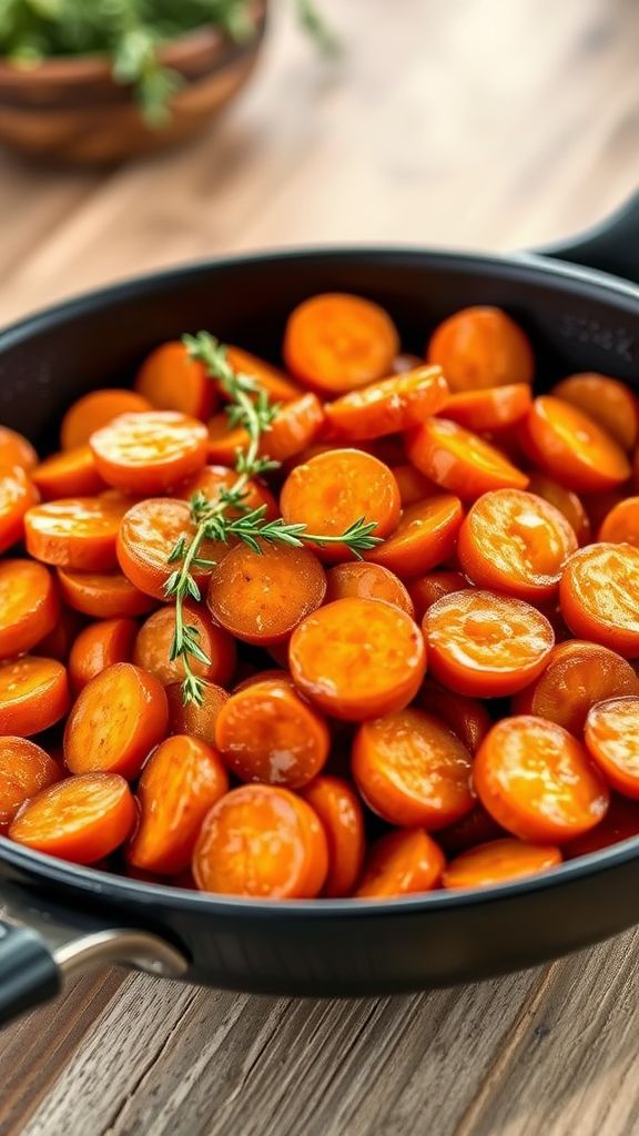 Honey Glazed Carrots with Thyme  