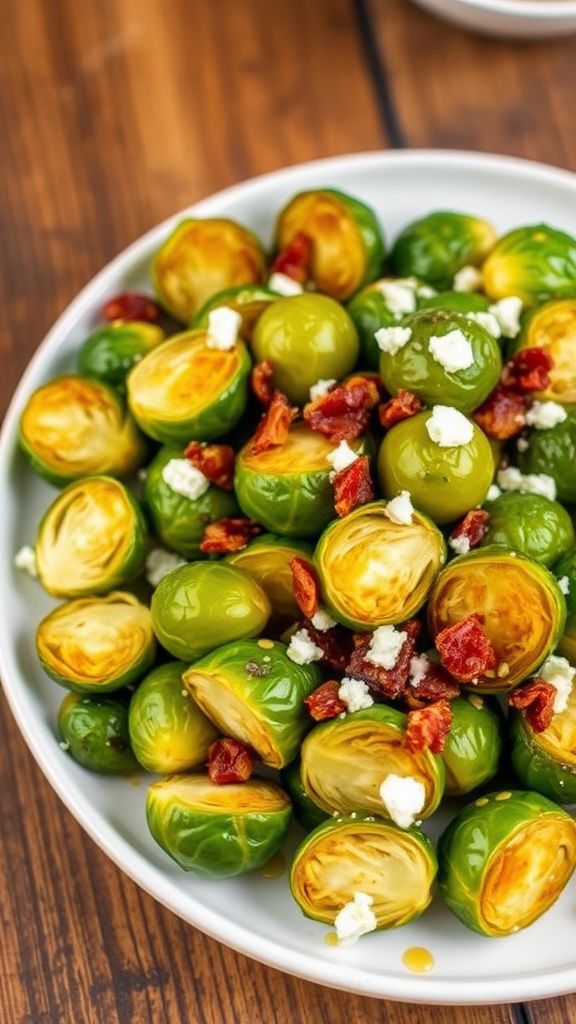 Honey Mustard Roasted Brussels Sprouts  