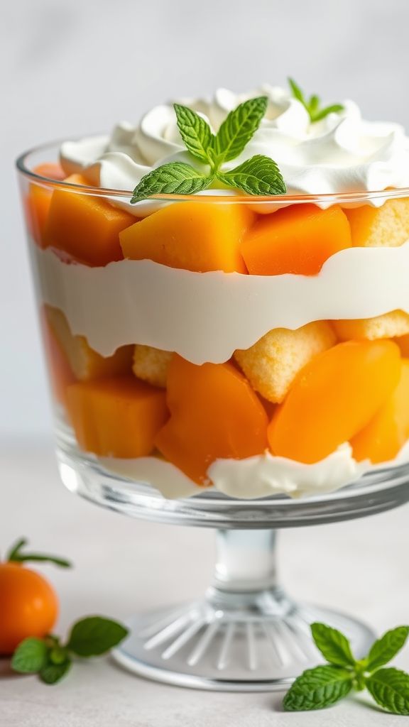 Honeyed Apricot and Cream Trifle