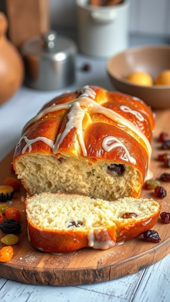 Hot Cross Bun Loaf