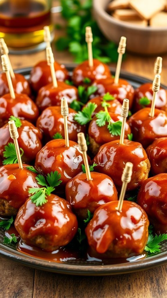 Irish Whiskey Glazed Meatballs  